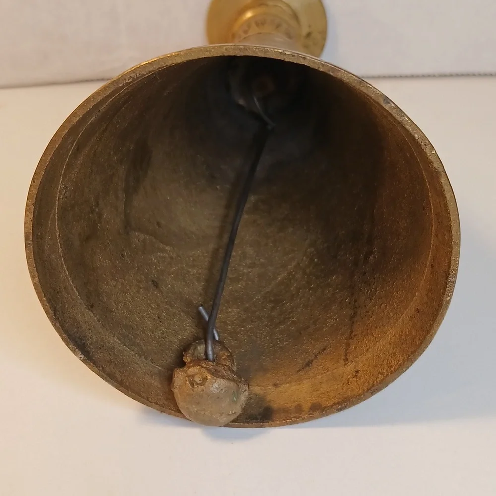 Antique Or Vintage Solid Brass Cone Shaped Bell Candle Holder